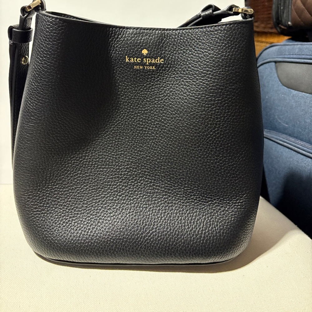 Kate Spade Black Textured Shoulder Bag